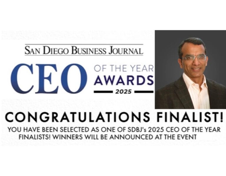 San Diego Business Journal Announces CEO & President Sanjiv Prabhakaran of Bytes Inc., as a finalist for CEO Of The Year Award.