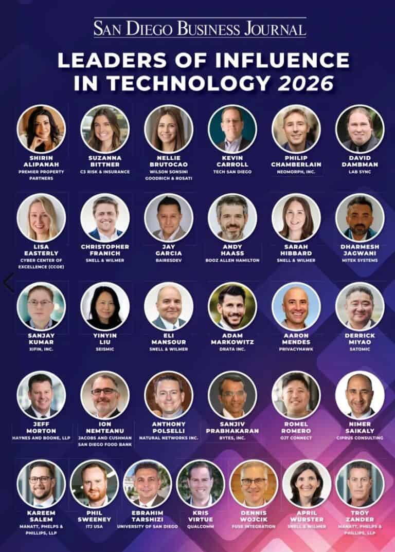 Bytes, Inc. Honored with 2026 Leaders of Influence in Technology by SDBJ